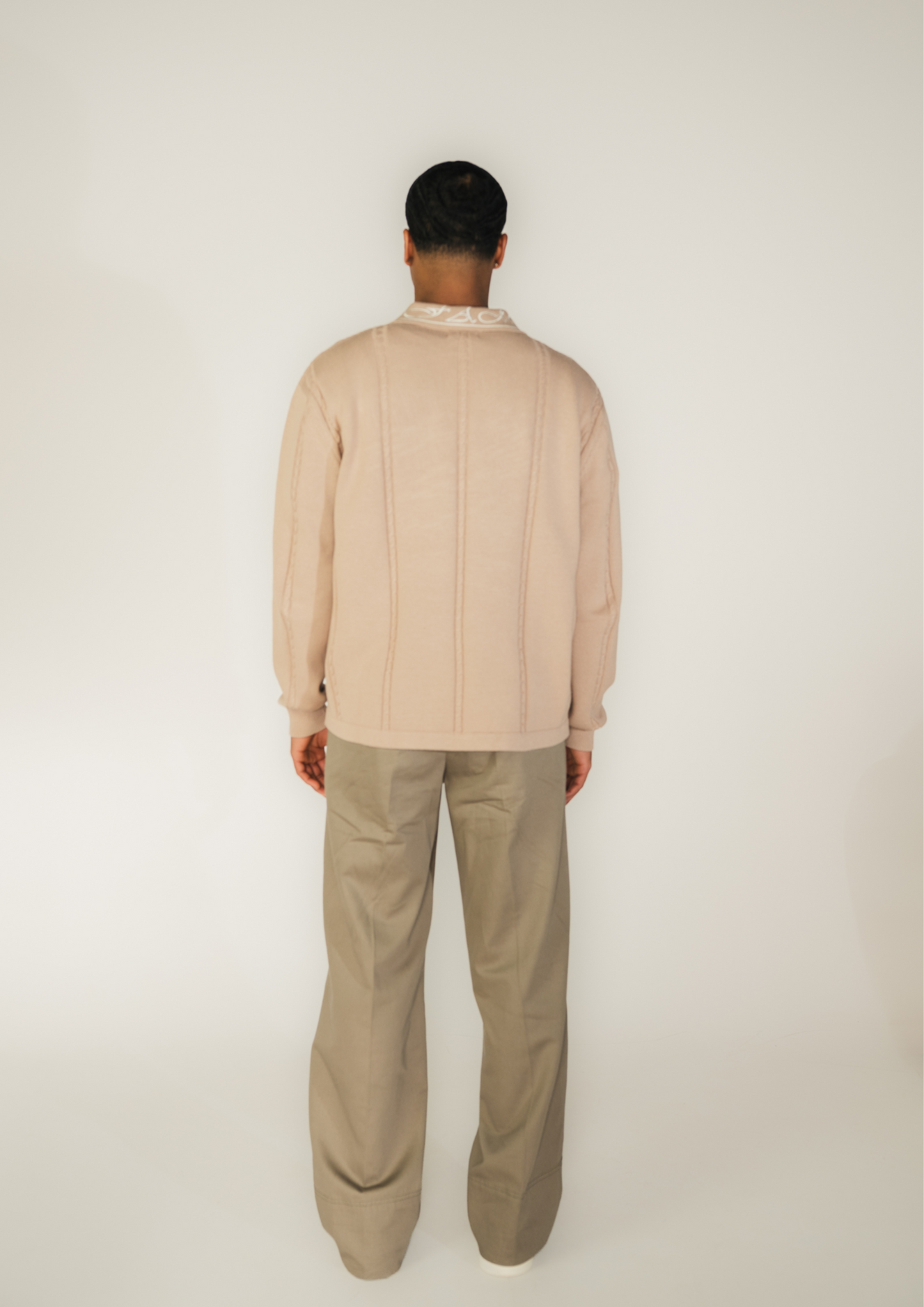 LA FAMILIA- KNIT POLO BEIGE