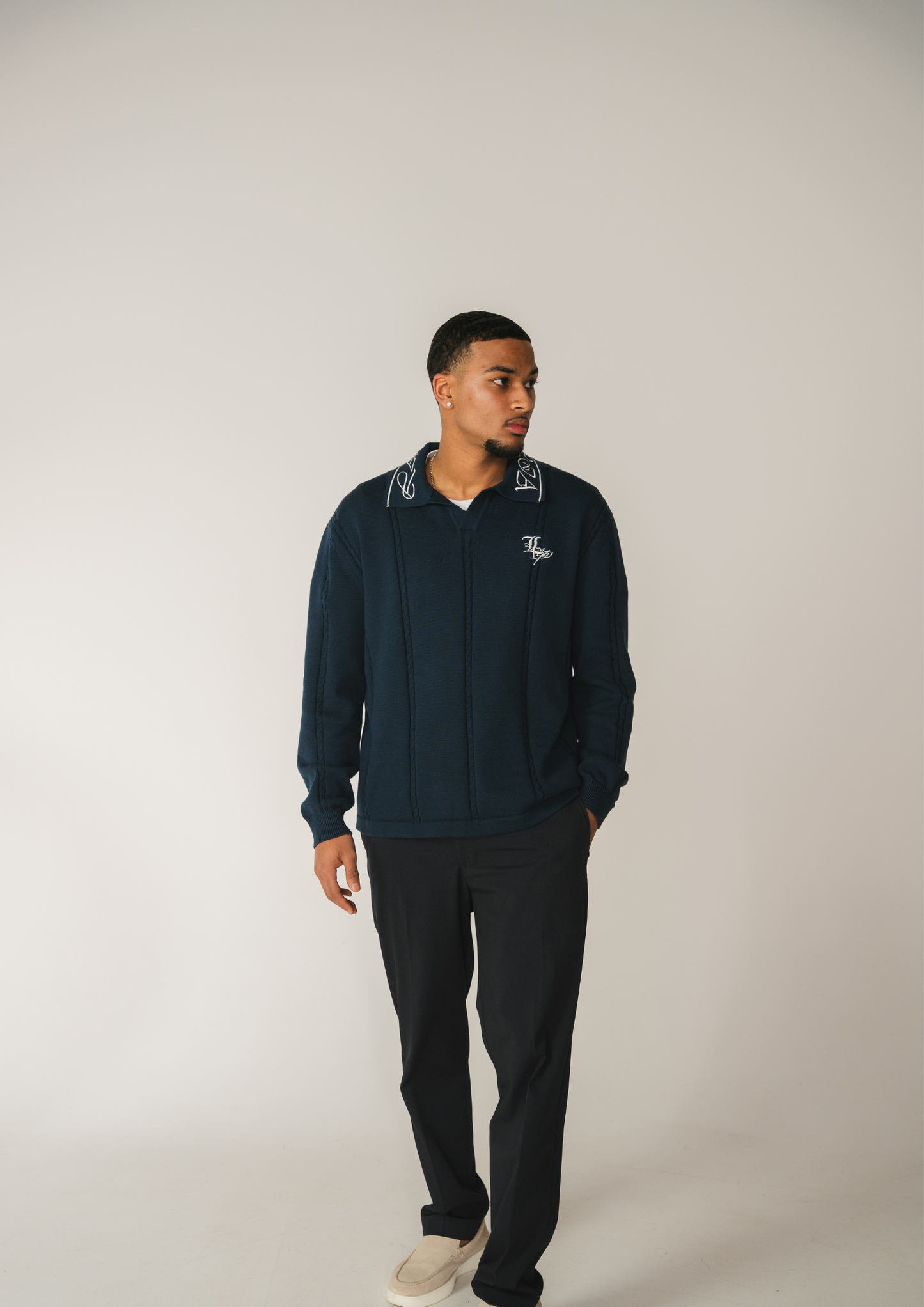 LA FAMILIA - KNIT POLO NAVY