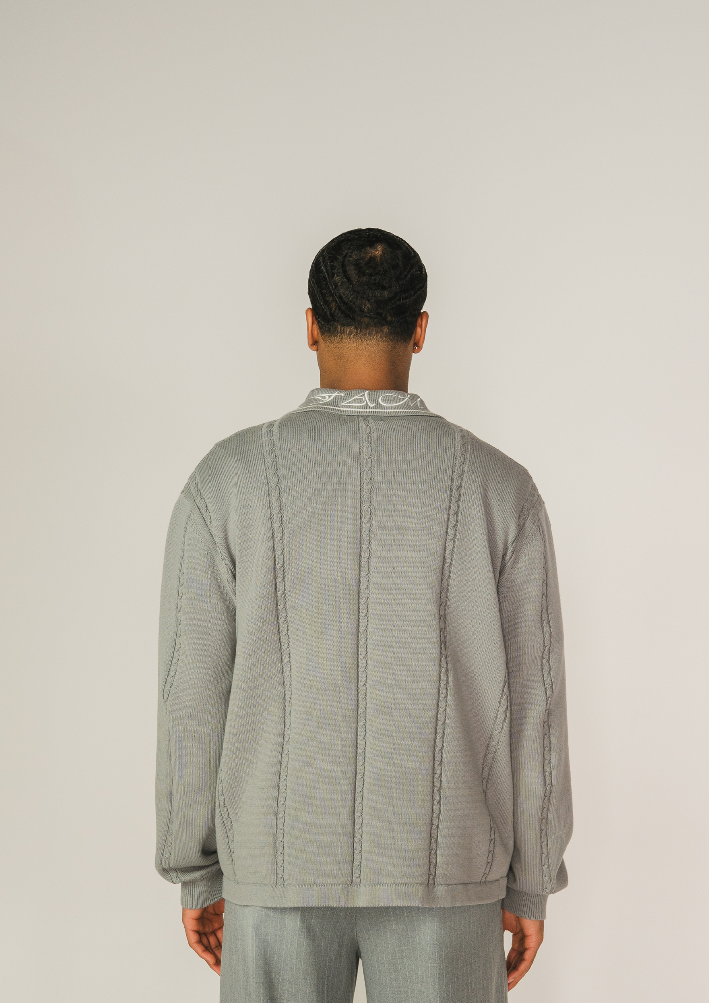 LA FAMILIA - KNIT POLO GREY